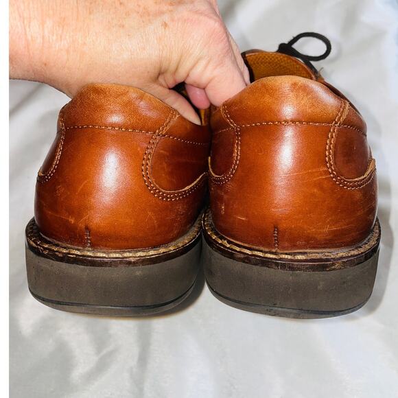 ECCO Helsinki 2.0 Brown Moc-Toe Oxford Comfort Shoes - Men's Size 47 (US 13)‎ - Picture 6 of 12